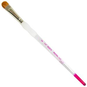 Royal Langnickel Soft-Grip Natural Hair Brush - Short Handle, Half Moon 1/2"